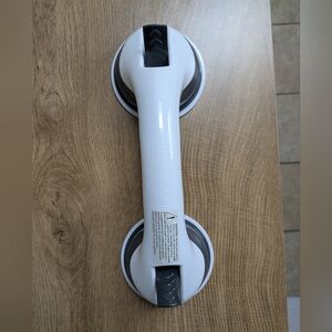 White Suction Grab Bar Handle - Double Cup